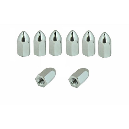 Durablue 8 Piece Aluminum Wheel Lug Nuts 10 x 125 mm Flat Seat 201881